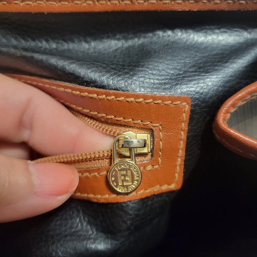 Fendi Brown and Black Striped Women's Bag - Picture 5 of 8